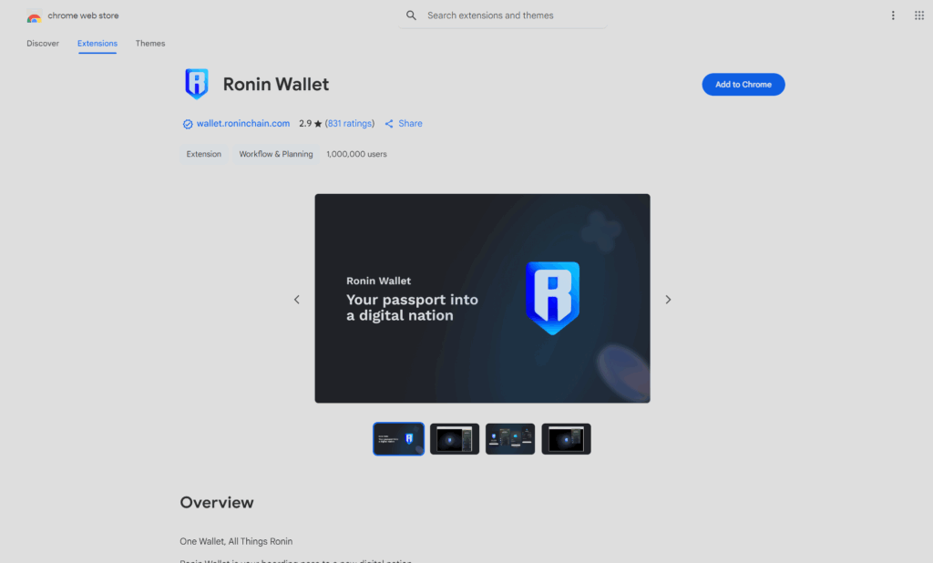 How To Create A Ronin Wallet: Step 2