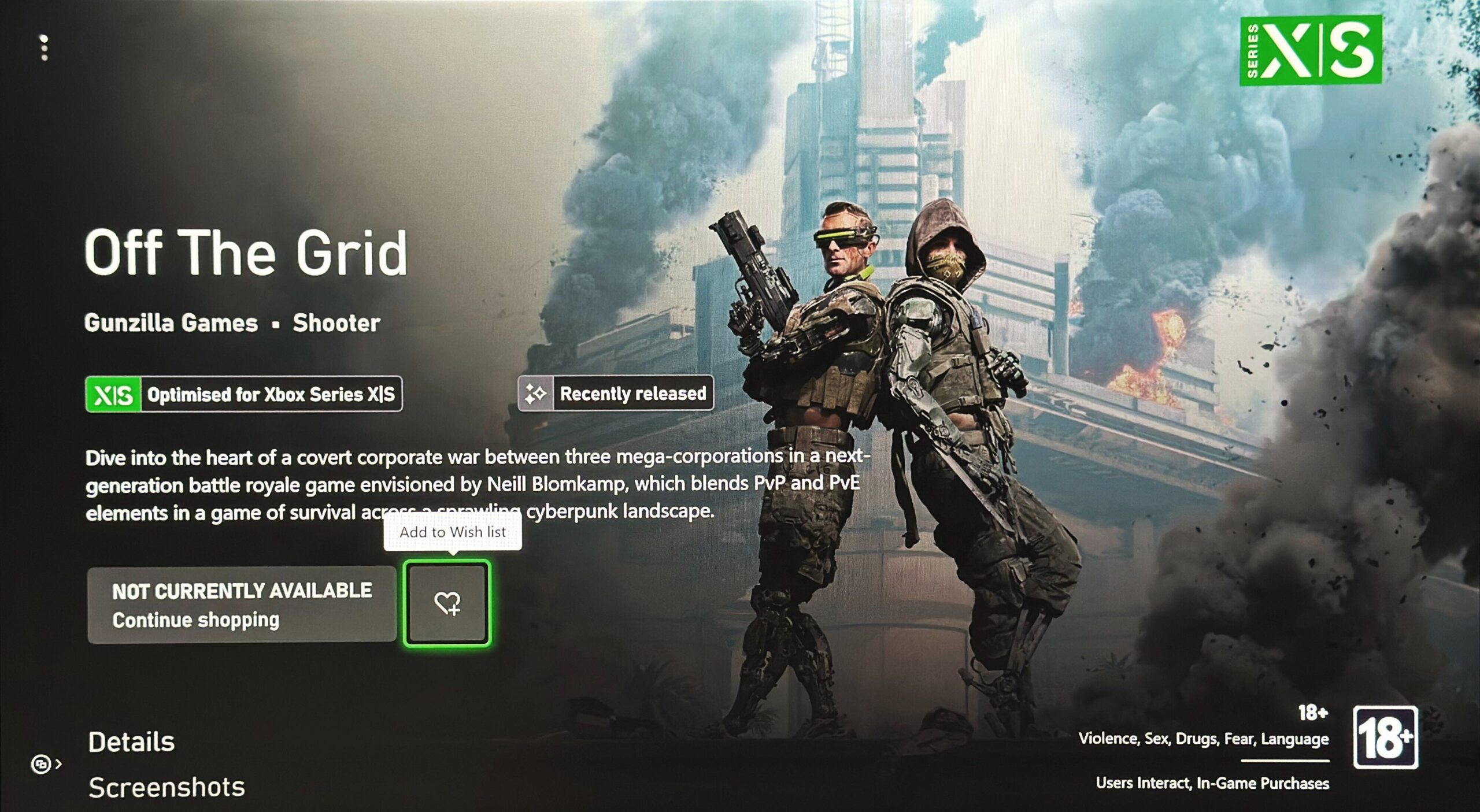 Off The Grid, The First Web3 Game To Surface On Xbox 