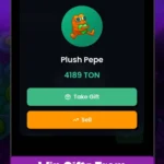 Telegram gaming community playing GrabGifts with stickers and premium rewards