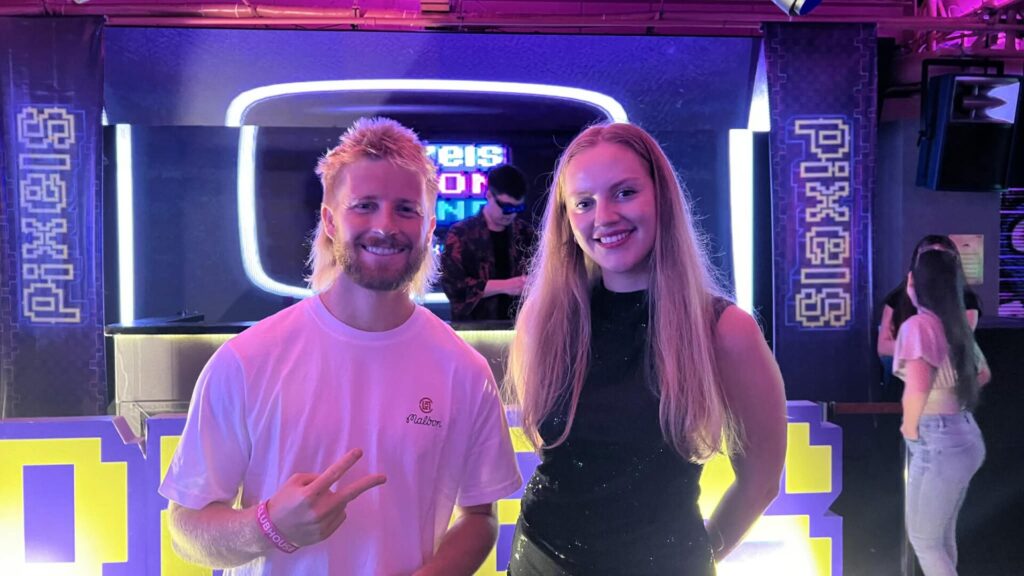 Crowd at Pixels Neon Zone party in Manila during YGG Play Summit 2025